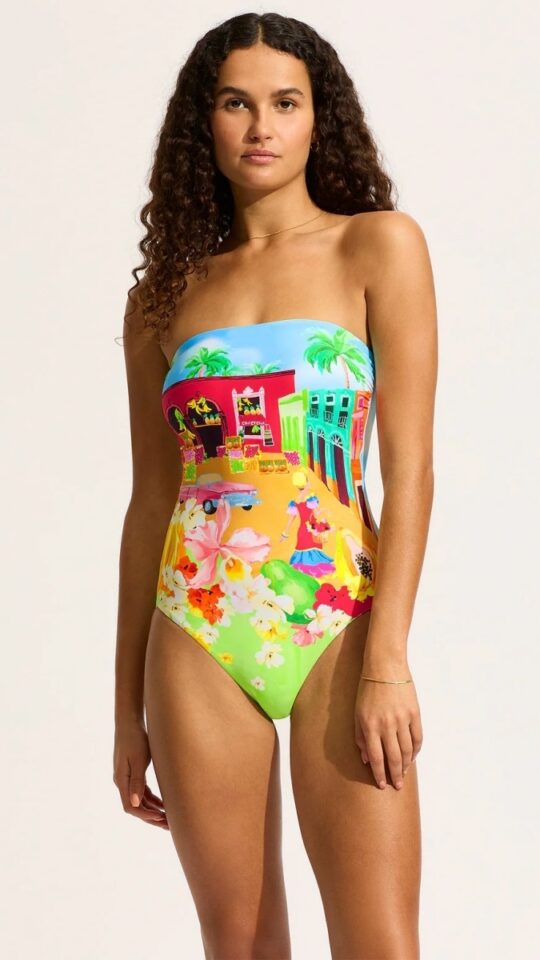sku: 11099-231 | Brand: Seafolly  | Size: Small Medium Large  | Colors: Бирюзовый  | Бренды Seafolly | Купальники Слитные | Title: Слитный купальник