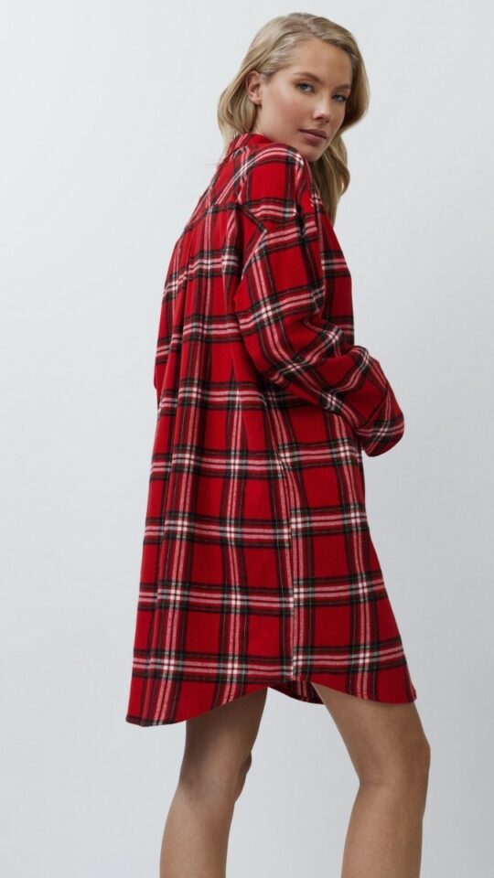 sku: BELL | Brand: Aruelle  | Size: XSmall Small Medium Large XLarge XXLarge  | Colors: Красный  | Бренды Aruelle | Домашняя одежда Сорочки | Title: Сорочка BELL