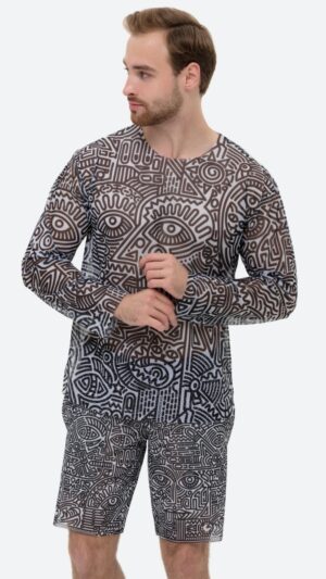 sku: 25981735 | Brand: RoDaSoleil  | Size: XSmall Small Medium Large XLarge XXLarge  | Colors: Цветной  | Бренды RoDaSoleil | Пляжная одежда | Мужская коллекция Пляжная одежда | Title: Бермуды DOODLING