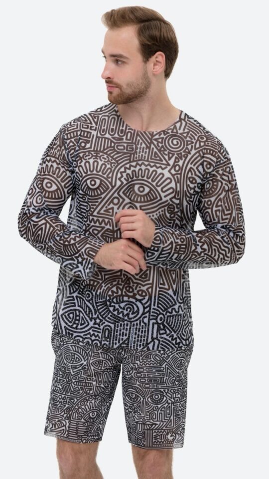 sku: 25981735 | Brand: RoDaSoleil  | Size: XSmall Small Medium Large XLarge XXLarge  | Colors: Цветной  | Бренды RoDaSoleil | Пляжная одежда | Мужская коллекция Пляжная одежда | Title: Бермуды DOODLING