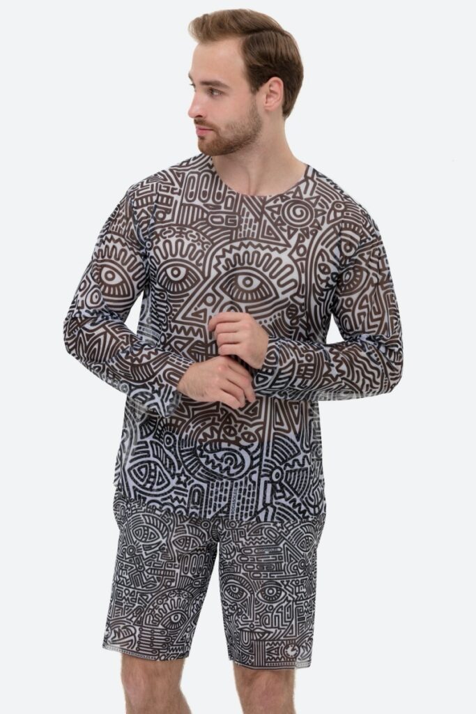 sku: 25981735 | Brand: RoDaSoleil  | Size: XSmall Small Medium Large XLarge XXLarge  | Colors: Цветной  | Бренды RoDaSoleil | Мужская коллекция Пляжная одежда | Title: Бермуды DOODLING