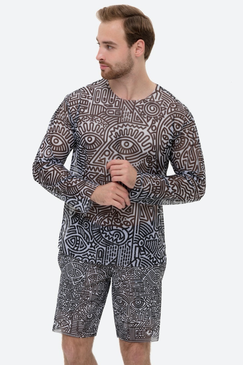 sku: 25981735 | Brand: RoDaSoleil  | Size: XSmall Small Medium Large XLarge XXLarge  | Colors: Цветной  | Бренды RoDaSoleil | Пляжная одежда | Мужская коллекция Пляжная одежда | Title: Бермуды DOODLING