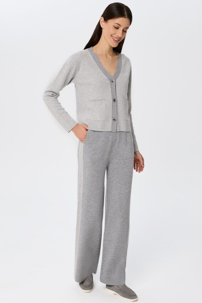 sku: W25-00CH0210 | Brand: Marc Andre  | Size: 36 38 40 42 44 46  | Colors: Серый  | Бренды Marc&Andre | Кашемир Брюки | Title: Брюки ETERNAL WAVES