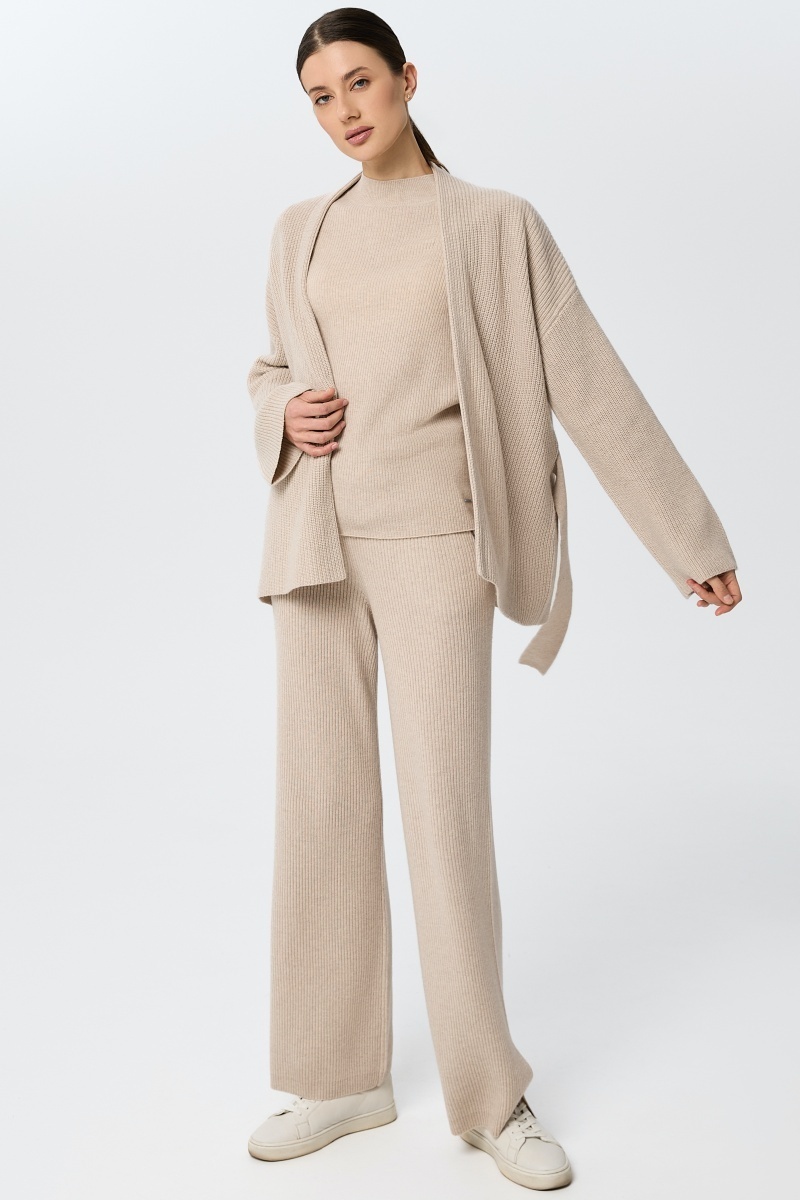 sku: W25-00CH0401 | Brand: Marc Andre  | Size: Small Medium Large  | Colors: Бежевый  | Бренды Marc&Andre | Кашемир Кардиганы | Title: Кардиган QUITE MOTION