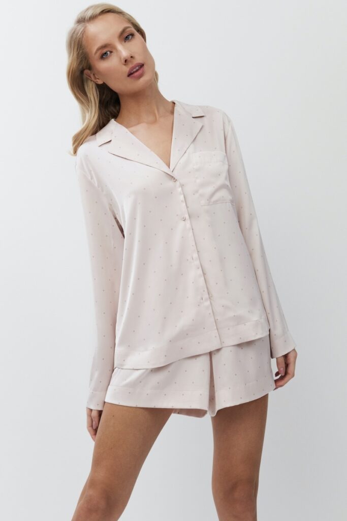 sku: GILIAN | Brand: Aruelle  | Size: XSmall Small Medium Large XLarge  | Colors: Светло-Розовый  | Бренды Aruelle | Домашняя одежда Пижамы | Title: Пижама с шортами GILIAN
