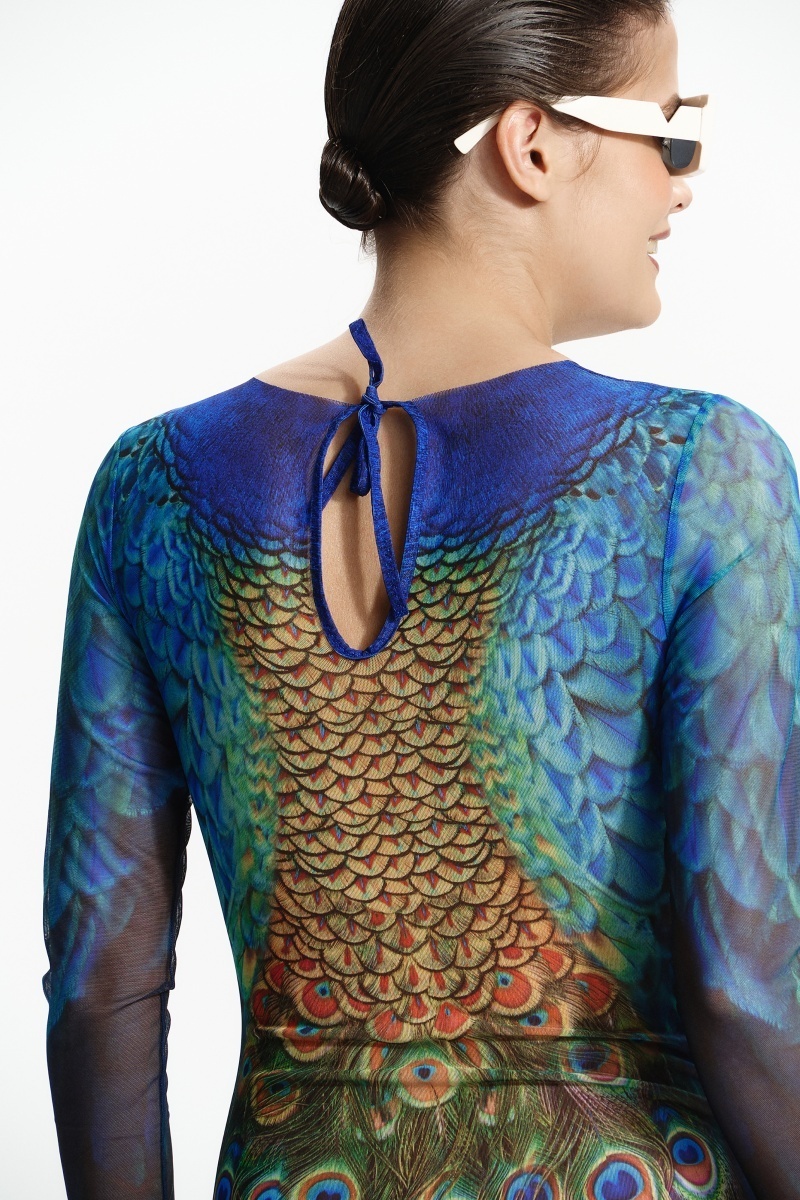 sku: 25001034 | Brand: RoDaSoleil  | Size: XSmall Small Medium Large XLarge  | Colors: Цветной  | Бренды RoDaSoleil | Купальники Слитные | Title: Слитный купальник ПАВЛИН МАЮРА