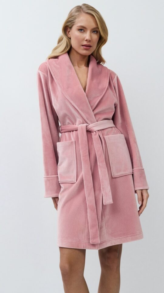 sku: VEA | Brand: Aruelle  | Size: XSmall Small Medium Large XLarge  | Colors: Розовый  | Бренды Aruelle | Домашняя одежда Халаты | Title: Халат VEA