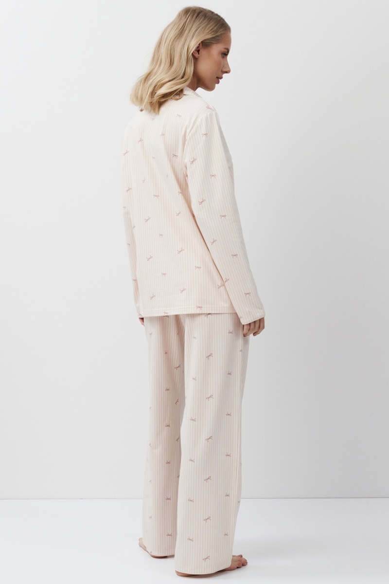 sku: YVETTE | Brand: Aruelle  | Size: XSmall Small Medium Large XLarge XXLarge  | Colors: Персиковый  | Бренды Aruelle | Домашняя одежда Пижамы | Title: Пижама с брюками YVETTE