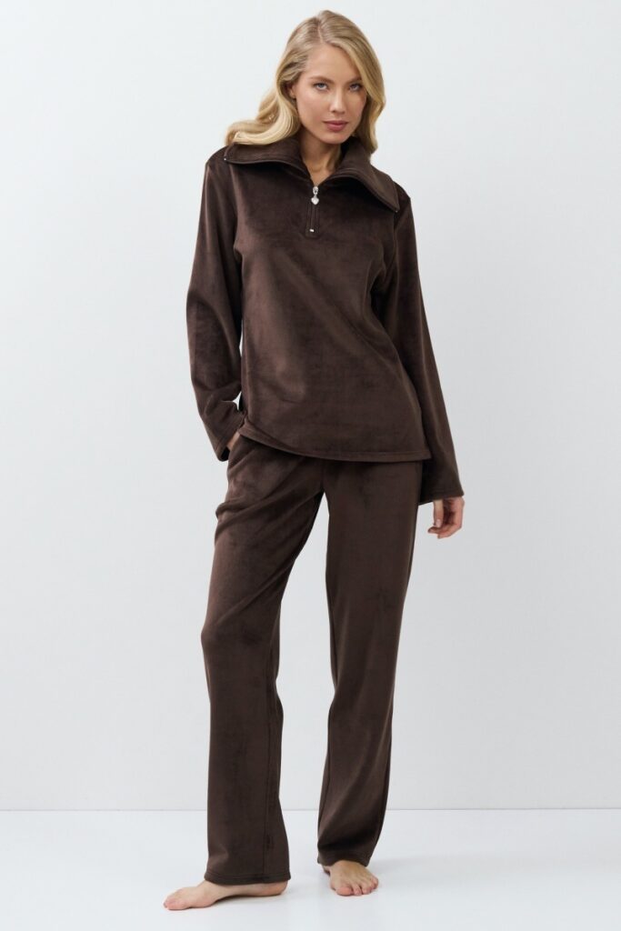 sku: MILENE SET SOFT | Brand: Aruelle  | Size: XSmall Small Medium Large XLarge XXLarge  | Colors: Шоколадный  | Бренды Aruelle | Домашняя одежда Костюмы | Title: Комплект с брюками MILENE SET SOFT