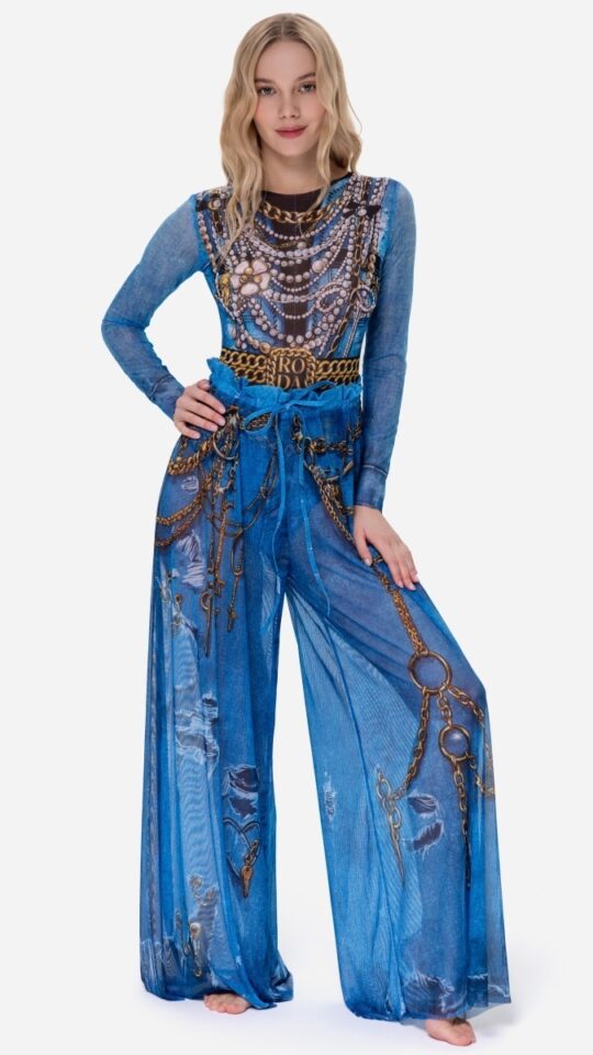 sku: 25002016 | Brand: RoDaSoleil  | Size: Onesize  | Colors: Цветной  | Бренды RoDaSoleil | Пляжная одежда | Title: Брюки ДЖИНС