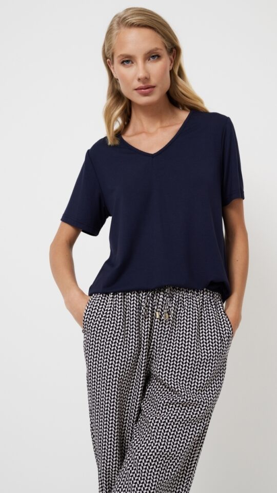 sku: ISOBELL | Brand: Aruelle  | Size: XSmall Small Medium Large XLarge XXLarge  | Colors: Темно Синий/Графит  | Бренды Aruelle | Домашняя одежда Пижамы | Title: Пижама с брюками ISOBELL