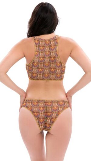 sku: 22019978 | Brand: RoDaSoleil  | Size: XSmall Small Medium Large XLarge  | Colors: Коричневый  | Бренды RoDaSoleil | Купальники Раздельные | Title: Топ спортивный АФРИКА