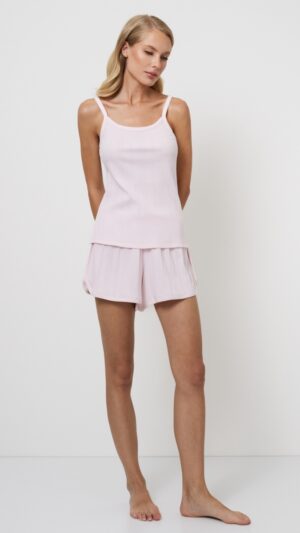 sku: AMARIS | Brand: Aruelle  | Size: XSmall Small Medium Large XLarge XXLarge  | Colors: Светло-Розовый  | Бренды Aruelle | Домашняя одежда Пижамы | Title: Пижама с шортами AMARIS