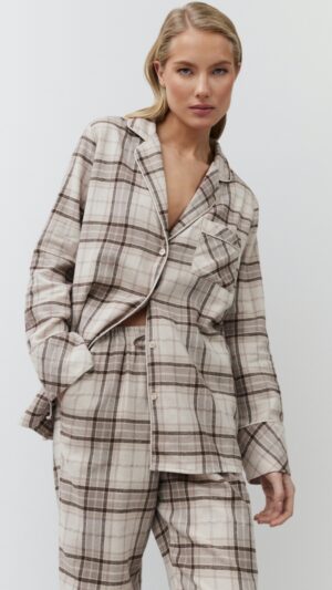 sku: MAELLE | Brand: Aruelle  | Size: XSmall Small Medium Large XLarge XXLarge  | Colors: Бежевый  | Бренды Aruelle | Домашняя одежда Пижамы | Title: Пижама с брюками MAELLE