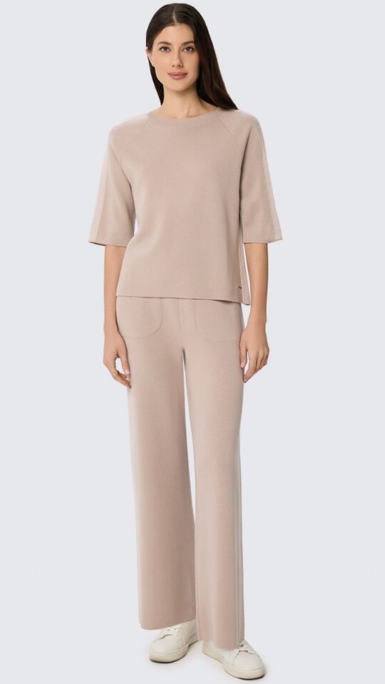 sku: W25-00CH0110 | Brand: Marc Andre  | Size: 36 38 40 42 44 46  | Colors: Бежевый  | Бренды Marc&Andre | Кашемир Брюки | Title: Брюки ETERNAL WAVES