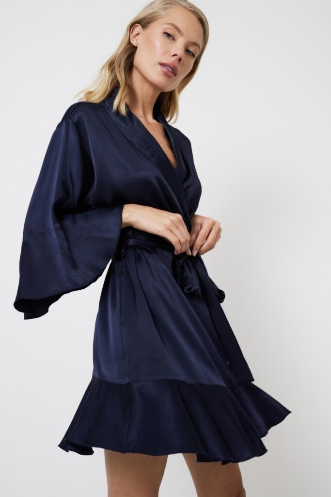 sku: CRESSIDA | Brand: Aruelle  | Size: XSmall Small Medium Large XLarge XXLarge  | Colors: Темно-синий  | Бренды Aruelle | Домашняя одежда Халаты | Title: Халат CRESSIDA