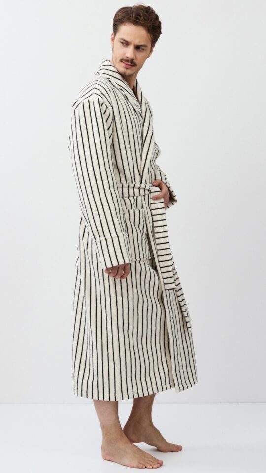 sku: LANA | Brand: Aruelle  | Size: Small Medium Large XLarge XXLarge  | Colors: Кремовый/Черный  | Бренды Aruelle | Мужская коллекция Халаты | Title: Халат LANA