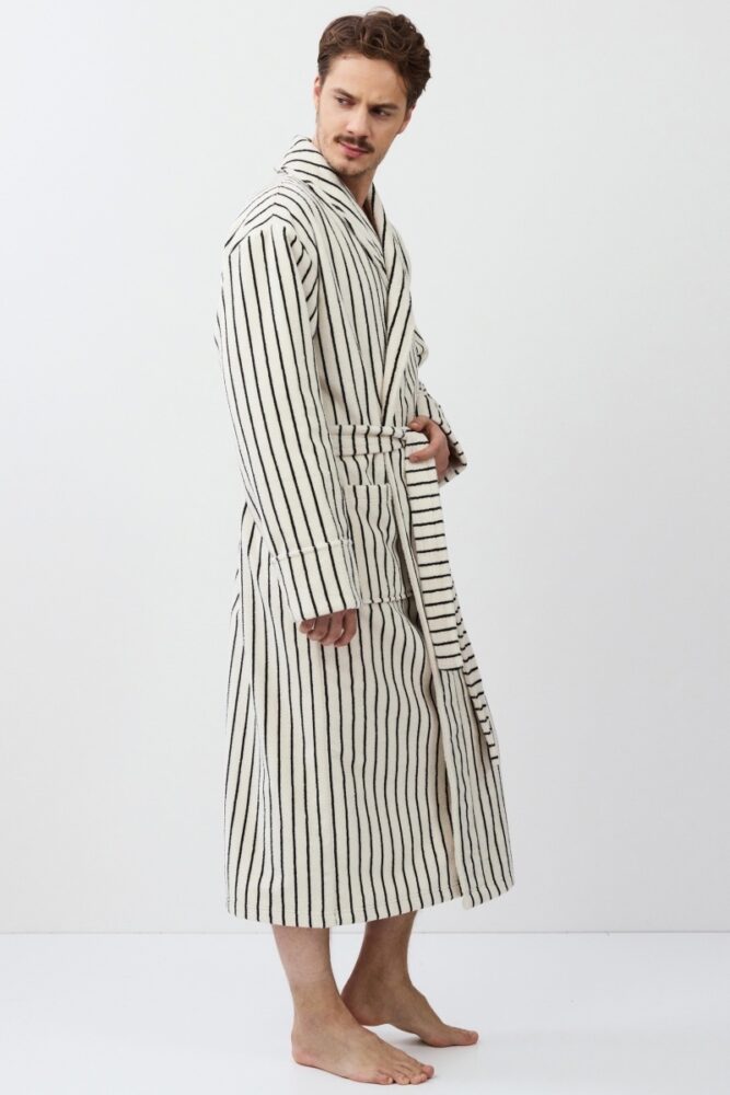 sku: LANA | Brand: Aruelle | Size: Small Medium Large XLarge XXLarge | Colors: Кремовый/Черный | Бренды Aruelle | Мужская коллекция Халаты | Title: Халат LANA