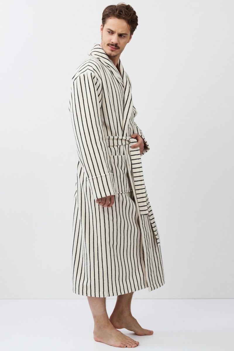 sku: LANA | Brand: Aruelle  | Size: Small Medium Large XLarge XXLarge  | Colors: Кремовый/Черный  | Бренды Aruelle | Мужская коллекция Халаты | Title: Халат LANA