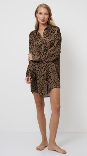 sku: KIANNA | Brand: Aruelle  | Size: XSmall Small Medium Large XLarge XXLarge  | Colors: Леопард  | Бренды Aruelle | Домашняя одежда Сорочки | Title: Сорочка KIANNA