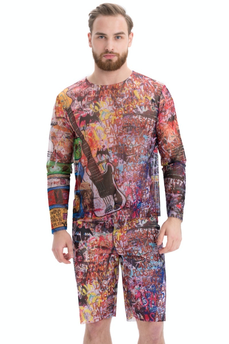 sku: 24981759 | Brand: RoDaSoleil  | Size: XSmall Small Medium Large XLarge XXLarge  | Colors: Цветной  | Бренды RoDaSoleil | Мужская коллекция Пляжная одежда | Title: Бермуды СКЕЛЕТ