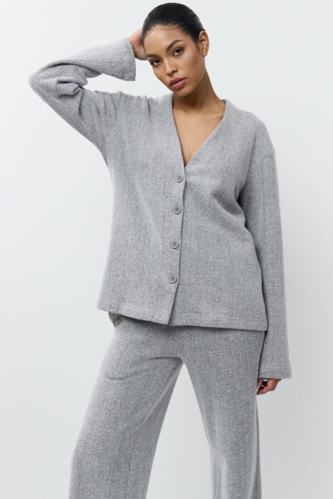 sku: EUGENIE SET | Brand: Aruelle  | Size: Small Medium Large XLarge XXLarge  | Colors: Серый  | Бренды Aruelle | Домашняя одежда Костюмы | Title: Комплект с брюками EUGENIE SET