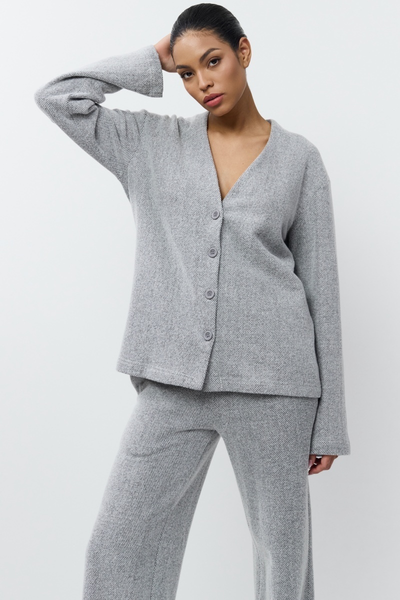 sku: EUGENIE SET | Brand: Aruelle  | Size: Small Medium Large XLarge XXLarge  | Colors: Серый  | Бренды Aruelle | Домашняя одежда Костюмы | Title: Комплект с брюками EUGENIE SET