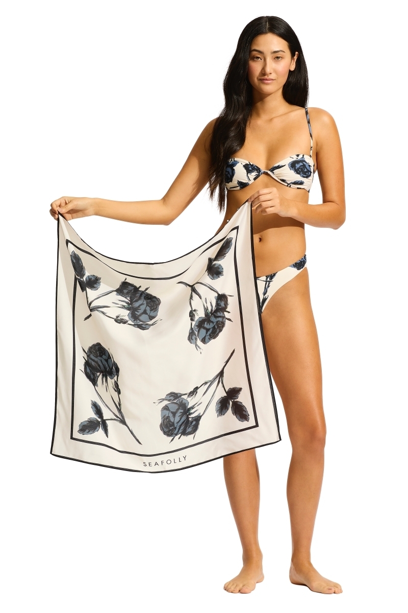 sku: 72146 | Brand: Seafolly  | Size: Onesize  | Colors: Черный/экрю  | Бренды Seafolly | Аксессуары | Title: Платок