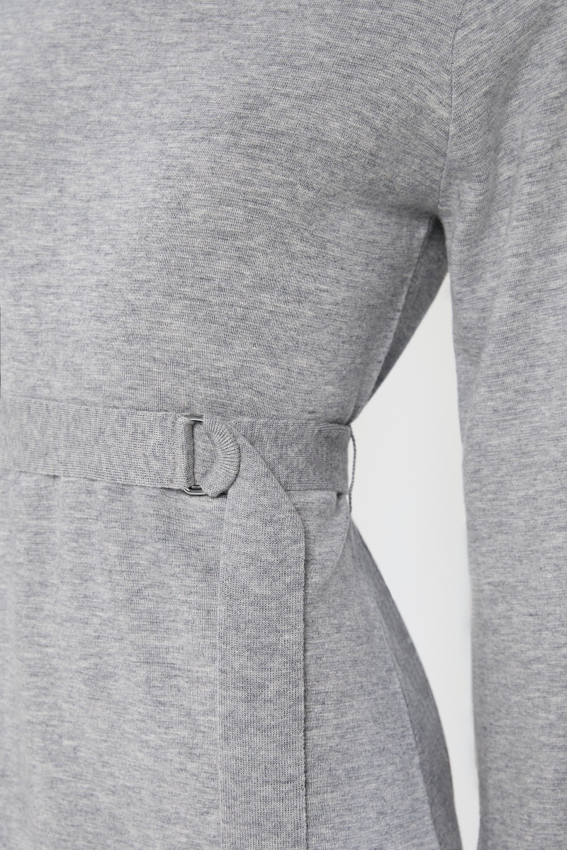 sku: W25-00CH0203 | Brand: Marc Andre  | Size: 36 38 40 42 44  | Colors: Серый  | Бренды Marc&Andre | Кашемир | Title: Платье ETERNAL WAVES