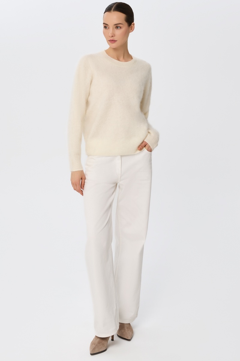 sku: W25-00CH1019 | Brand: Marc Andre  | Size: 36 38 40 42 44  | Colors: Белый  | Бренды Marc&Andre | Кашемир Джемперы | Title: Джемпер CLOUDED LUXE