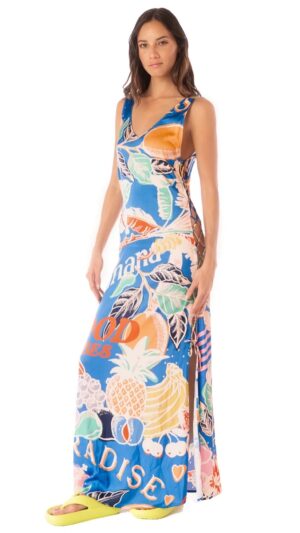 sku: PT2648CLD001 | Brand: Maaji  | Size: Medium Large  | Colors: Голубой/Цветной  | Бренды Maaji | Пляжная одежда | Title: Платье TROPICAL