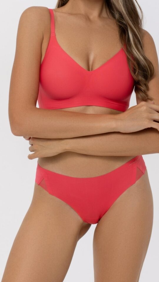 sku: S25-0893-O2-BZO-SZ | Brand: Marc Andre  | Size: 36 38 40 42 44 46  | Colors: Коралл  | Бренды Marc&Andre | Трусы Нижнее белье Бразильяна | Title: Бразильяна SECOND SKIN