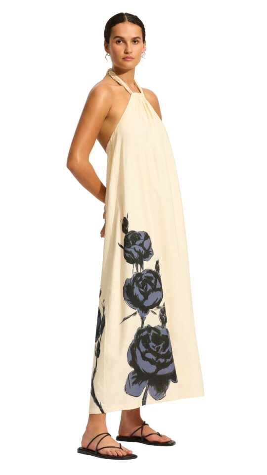 sku: 55487-DR | Brand: Seafolly  | Size: Small Medium Large  | Colors: Черный/экрю  | Бренды Seafolly | Пляжная одежда | Title: Платье