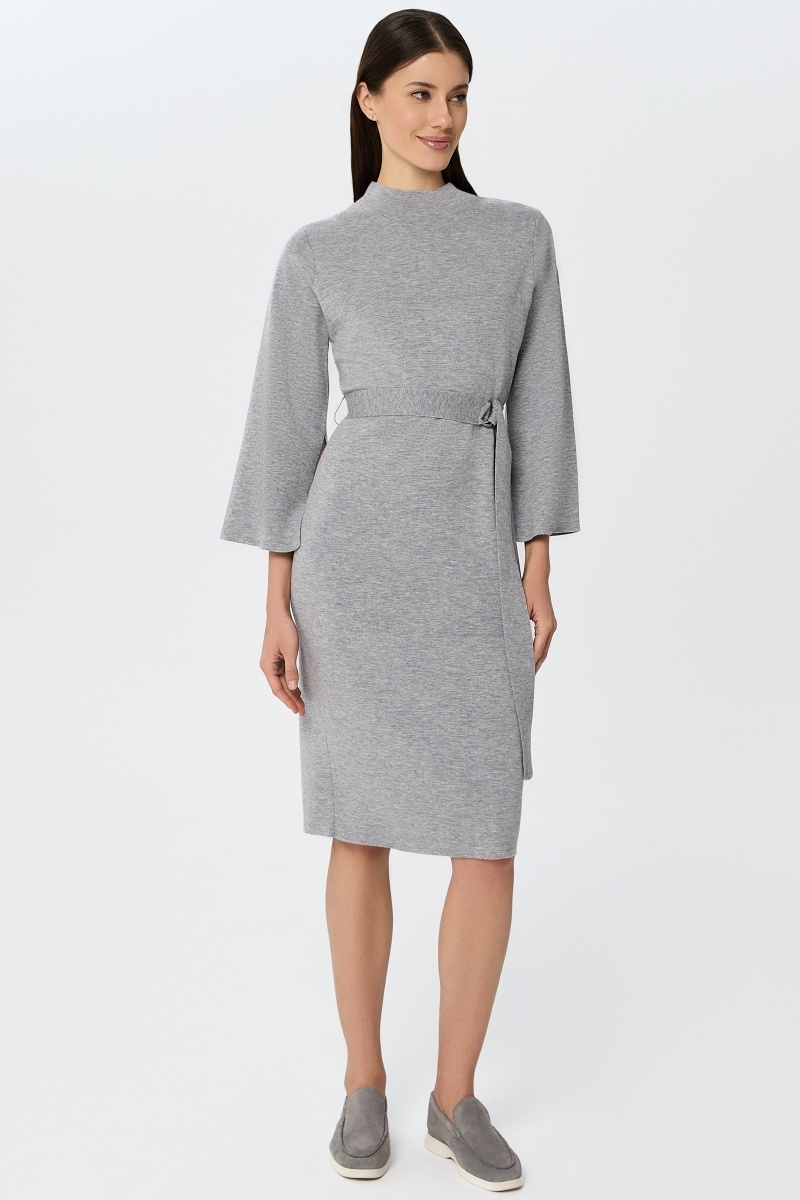 sku: W25-00CH0203 | Brand: Marc Andre  | Size: 36 38 40 42 44  | Colors: Серый  | Бренды Marc&Andre | Кашемир | Title: Платье ETERNAL WAVES