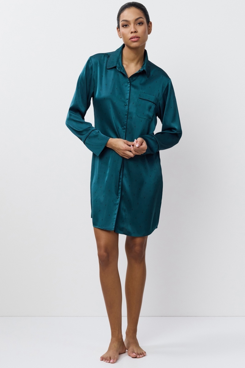 sku: EMERALDA | Brand: Aruelle  | Size: XSmall Small Medium Large XLarge XXLarge  | Colors: Изумруд  | Бренды Aruelle | Домашняя одежда Сорочки | Title: Сорочка EMERALDA