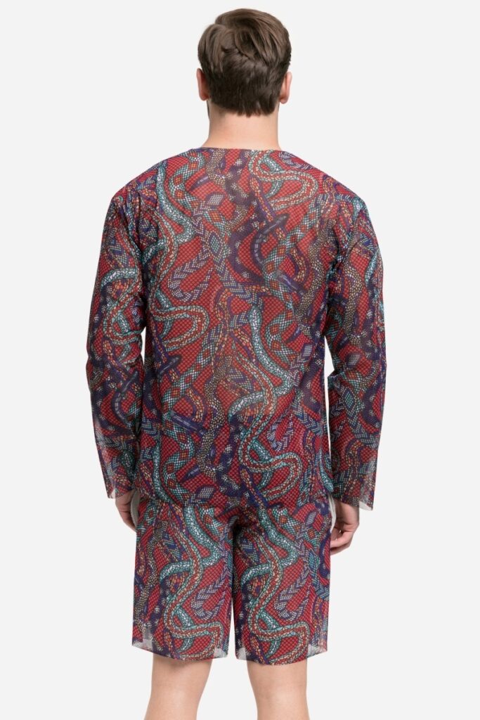 sku: 25003374 | Brand: RoDaSoleil  | Size: XSmall Small Medium Large XLarge XXLarge  | Colors: Цветной  | Бренды RoDaSoleil | Мужская коллекция Пляжная одежда | Title: Футболка ЗМЕИ МОЗАИКА