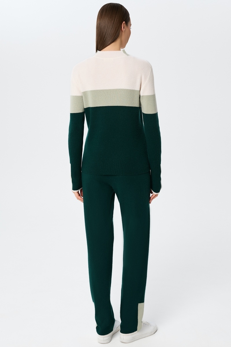 sku: W25-00CH0719 | Brand: Marc Andre  | Size: 36 38 40 42 44 46  | Colors: Зеленый  | Бренды Marc&Andre | Кашемир Джемперы | Title: Джемпер URBAN BLOCK