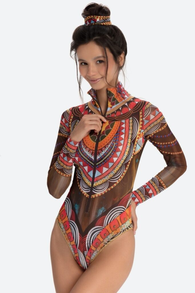 sku: 22003621 | Brand: RoDaSoleil  | Size: XSmall Small Medium Large XLarge  | Colors: Коричневый  | Бренды RoDaSoleil | Купальники Слитные | Title: Слитный купальник АФРИКА