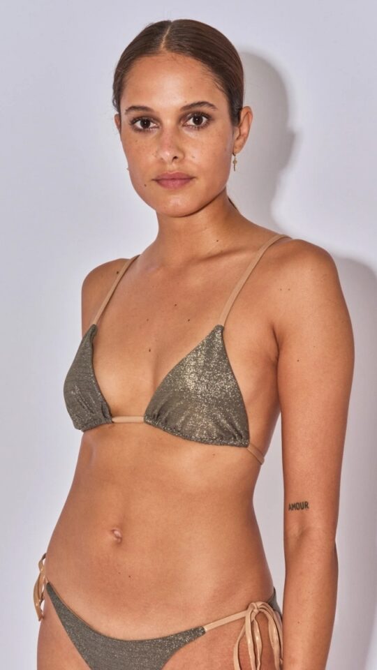 sku: NIKITOPLX | Brand: Beliza  | Size: Small Medium Large  | Colors: Металлик  | Бренды Beliza | Купальники Раздельные | Title: Треугольный топ