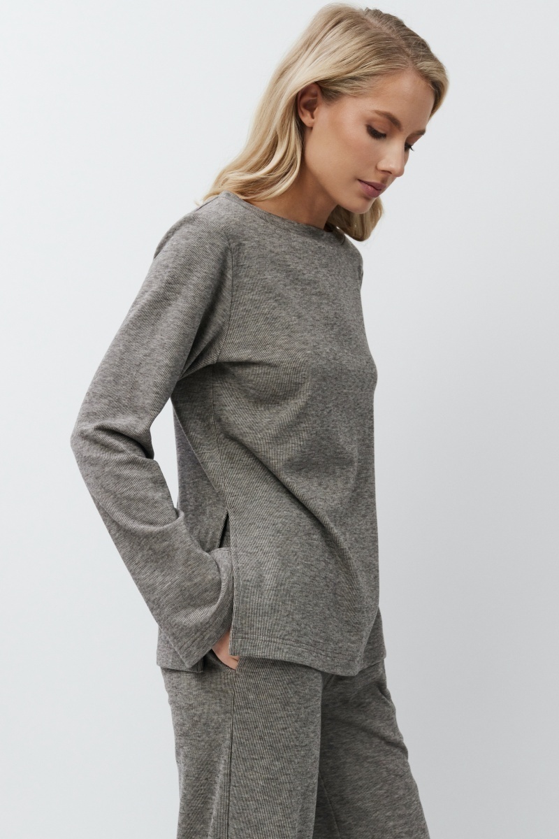 sku: DAVINA SET BROWN | Brand: Aruelle  | Size: XSmall Small Medium Large XLarge XXLarge  | Colors: Коричневый/Серый  | Бренды Aruelle | Домашняя одежда Костюмы | Title: Костюм с брюками DAVINA BROWN