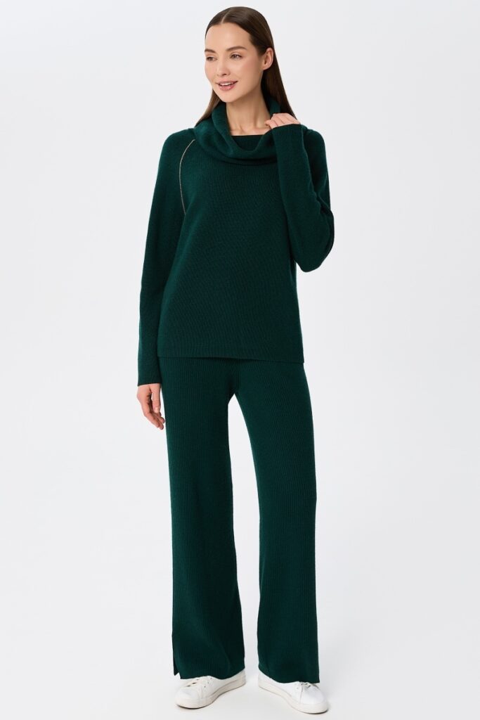 sku: W25-00CH0324 | Brand: Marc Andre  | Size: 36 38 40 42 44 46  | Colors: Изумруд  | Бренды Marc&Andre | Кашемир Джемперы | Title: Свитер QUITE MOTION