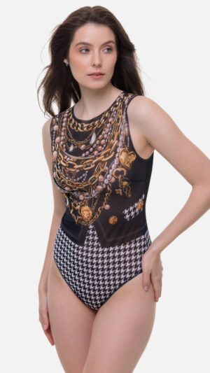 sku: 25001115 | Brand: RoDaSoleil  | Size: XSmall Small Medium Large XLarge  | Colors: Цветной  | Бренды RoDaSoleil | Купальники Слитные | Title: Слитный купальник PARIS CHIC