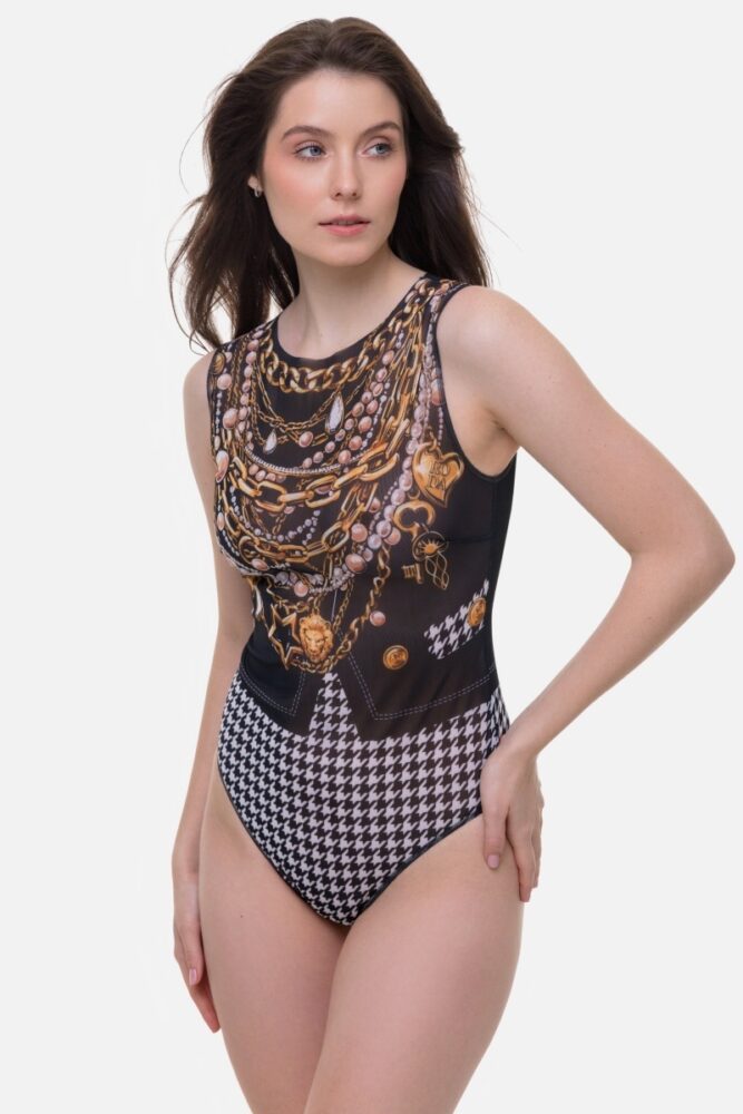 sku: 25001115 | Brand: RoDaSoleil  | Size: XSmall Small Medium Large XLarge  | Colors: Цветной  | Бренды RoDaSoleil | Купальники Слитные | Title: Слитный купальник PARIS CHIC