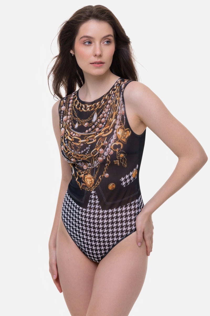 sku: 25001115 | Brand: RoDaSoleil  | Size: XSmall Small Medium Large XLarge  | Colors: Цветной  | Бренды RoDaSoleil | Купальники Слитные | Title: Слитный купальник PARIS CHIC