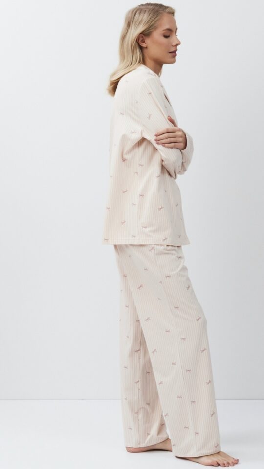 sku: YVETTE | Brand: Aruelle  | Size: XSmall Small Medium Large XLarge XXLarge  | Colors: Персиковый  | Бренды Aruelle | Домашняя одежда Пижамы | Title: Пижама с брюками YVETTE