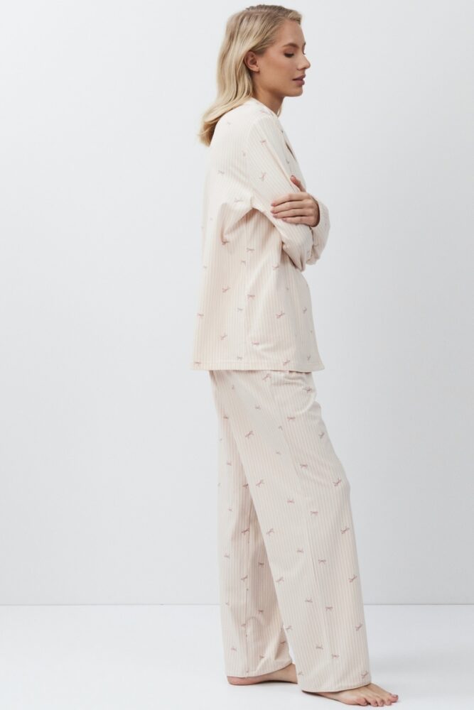 sku: YVETTE | Brand: Aruelle  | Size: XSmall Small Medium Large XLarge XXLarge  | Colors: Персиковый  | Бренды Aruelle | Домашняя одежда Пижамы | Title: Пижама с брюками YVETTE