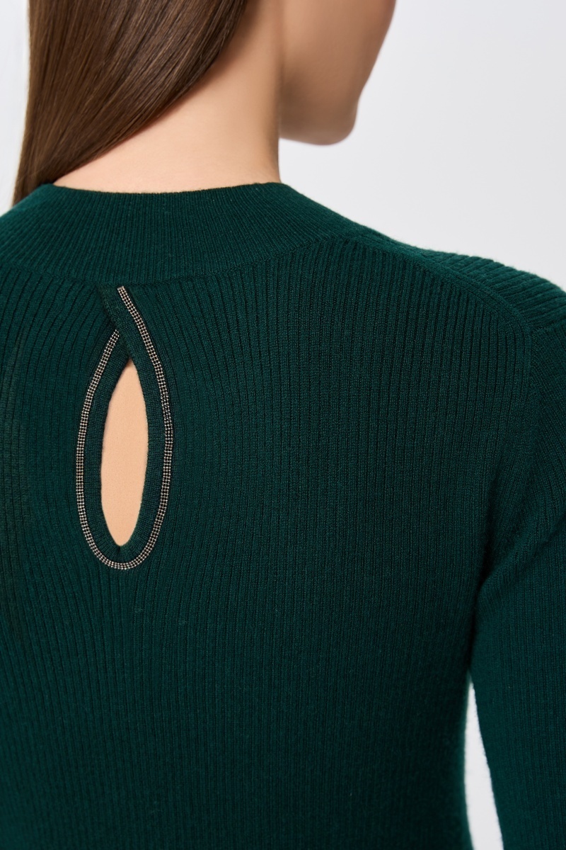 sku: W25-00CH0307 | Brand: Marc Andre  | Size: 36 38 40 42 44 46  | Colors: Изумруд  | Бренды Marc&Andre | Кашемир Джемперы | Title: Джемпер QUITE MOTION