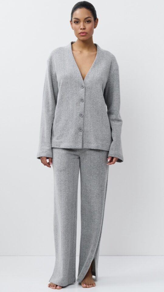 sku: EUGENIE SET | Brand: Aruelle  | Size: Small Medium Large XLarge XXLarge  | Colors: Серый  | Бренды Aruelle | Домашняя одежда Костюмы | Title: Комплект с брюками EUGENIE SET