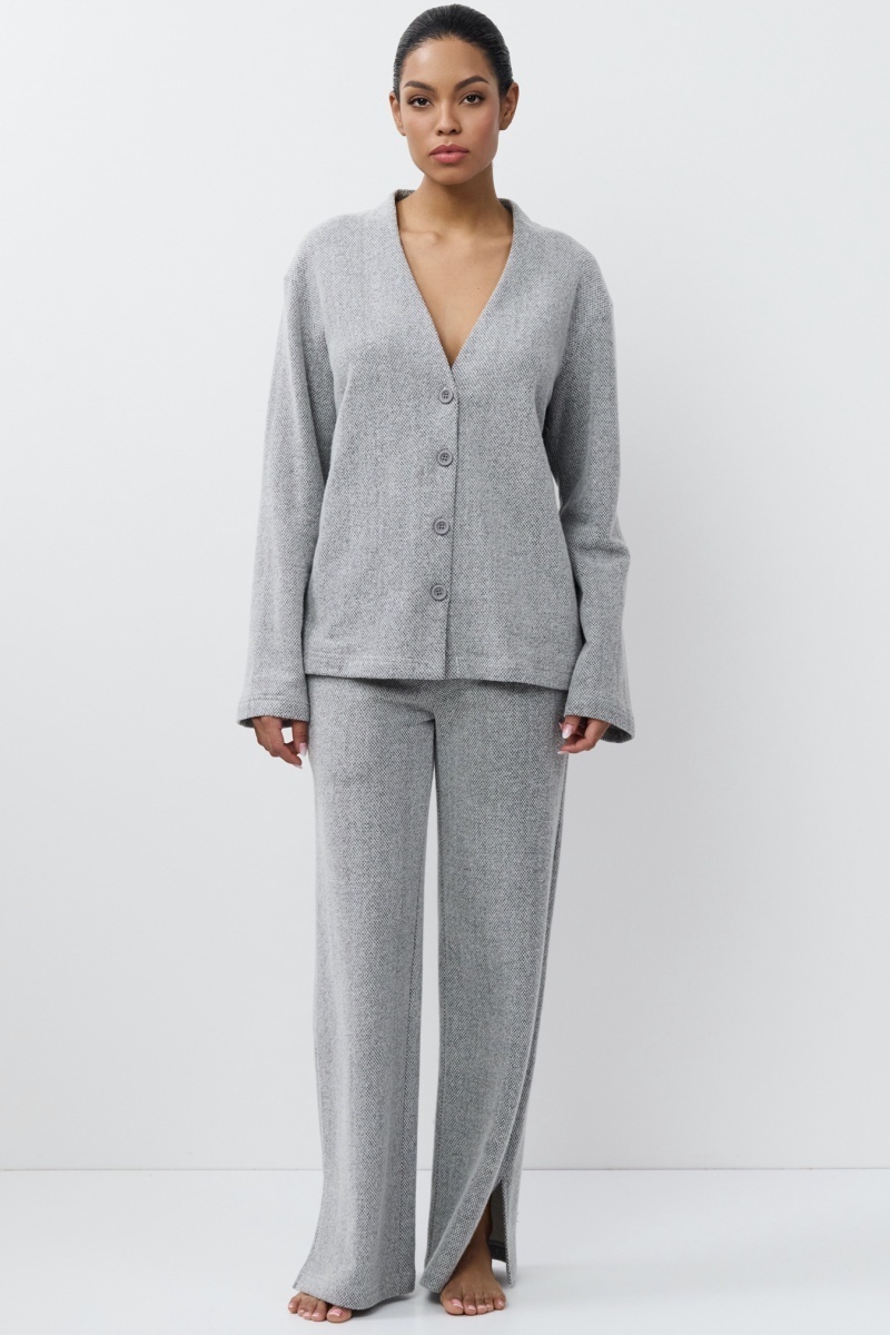 sku: EUGENIE SET | Brand: Aruelle  | Size: Small Medium Large XLarge XXLarge  | Colors: Серый  | Бренды Aruelle | Домашняя одежда Костюмы | Title: Комплект с брюками EUGENIE SET