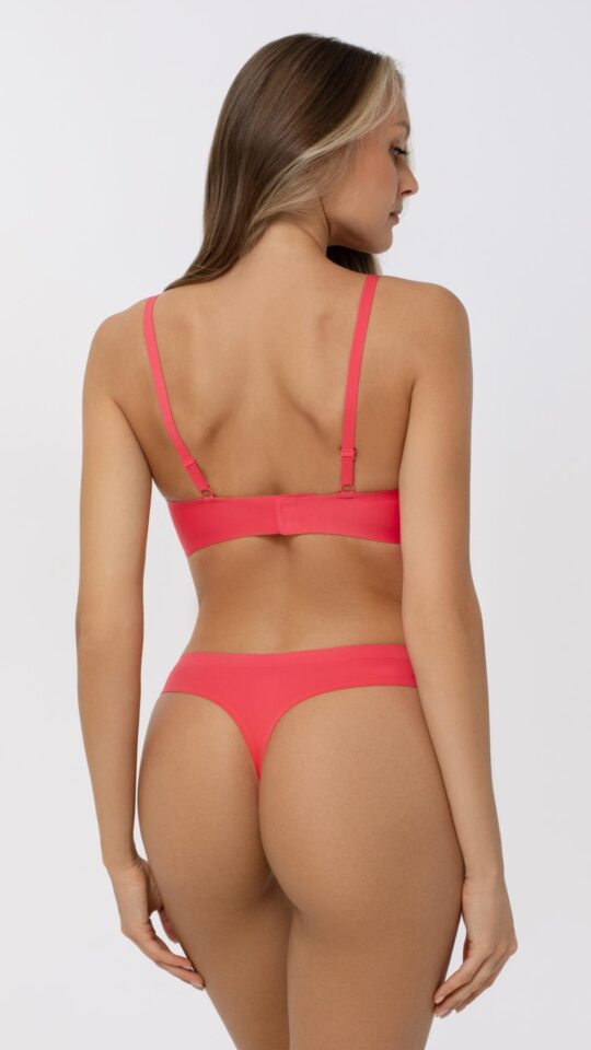 sku: S25-0891-K1-STO-SZ | Brand: Marc Andre  | Size: 36 38 40 42 44  | Colors: Коралл  | Бренды Marc&Andre | Трусы Нижнее белье Стринги | Title: Стринги SECOND SKIN